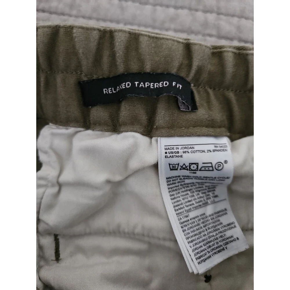 Banana Republic Traveler Jogger Pant Mens Large Olive Green Relaxed Tapered Fit